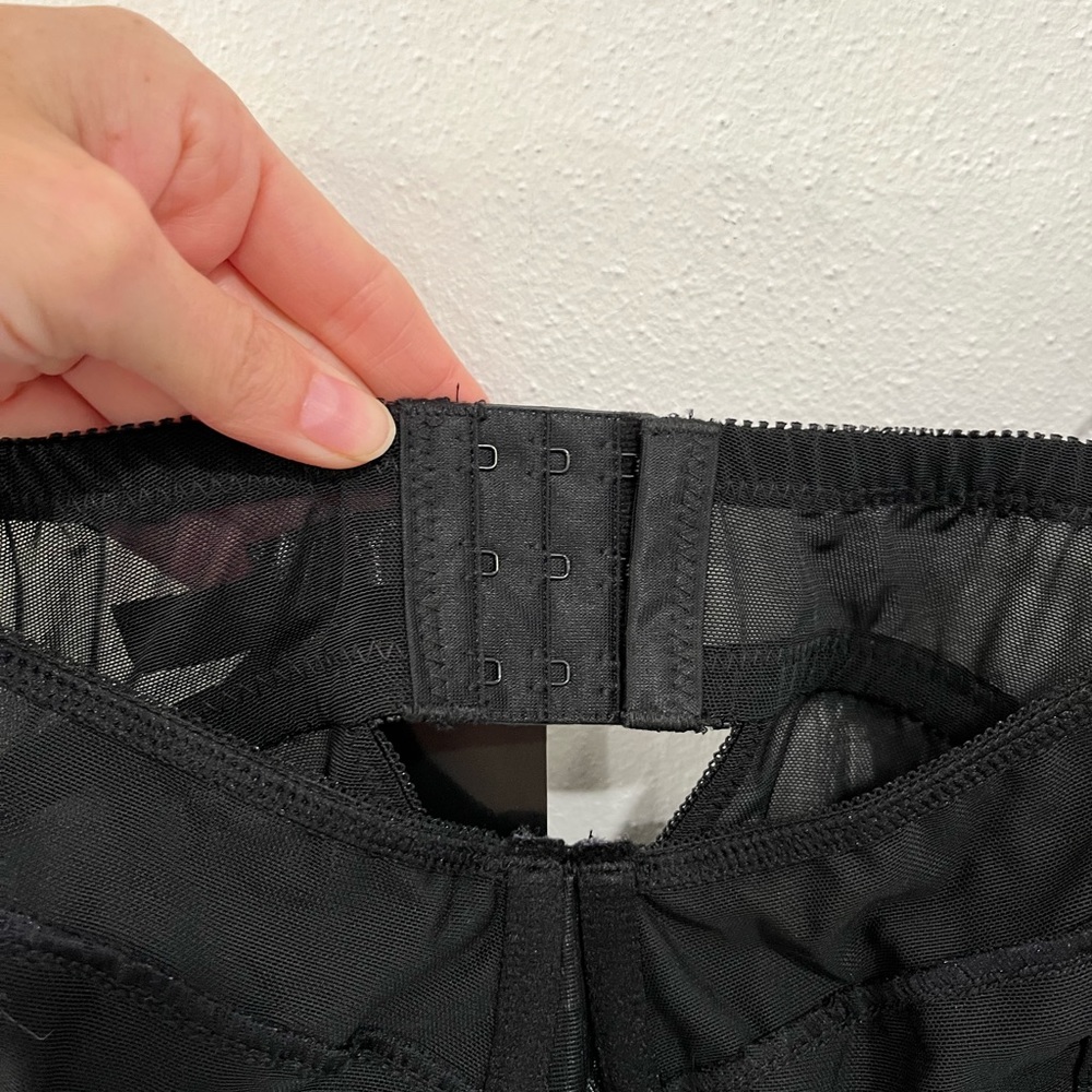 TORRID 3X black mesh strappy lingerie bodysuit NWT - Picture 5 of 9